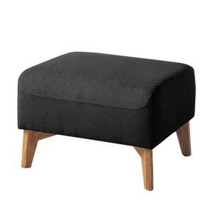 Pouf repose-pieds Bora II Tissu Tissu Saia: Anthracite