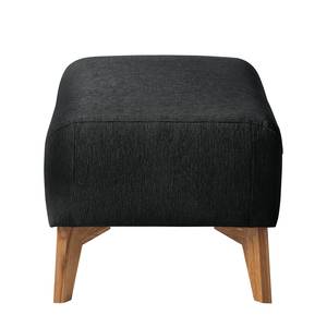 Pouf repose-pieds Bora II Tissu Tissu Saia: Anthracite