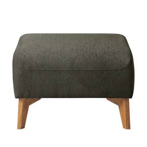 Pouf repose-pieds Bora II Tissu Tissu Saia: Noir-Marron