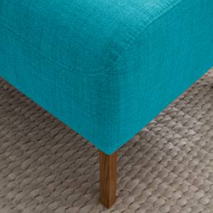 Gestoffeerde hocker Bora II geweven stof Geweven stof Anda II: Turquoise