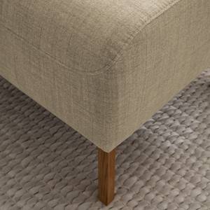 Gestoffeerde hocker Bora II geweven stof Geweven stof Milan: Beige