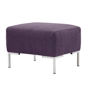 Polsterhocker Bora Webstoff Webstoff Anda II: Violett - Edelstahl