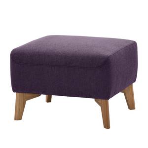 Polsterhocker Bora Webstoff Webstoff Anda II: Violett - Eiche