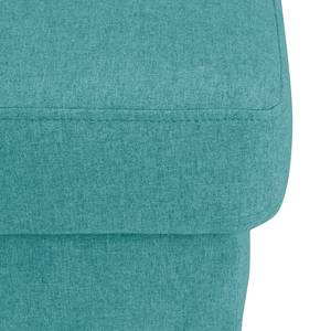 Gestoffeerde hocker Bucoli vilt - Turquoise