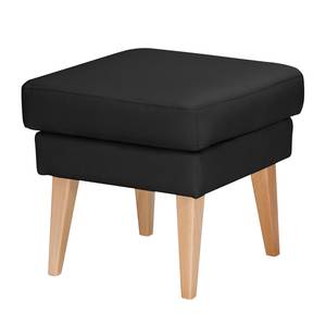 Pouf repose-pieds Bucoli Tissu structuré - Anthracite