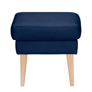 Gestoffeerde hocker Bucoli structuurstof - Donkerblauw