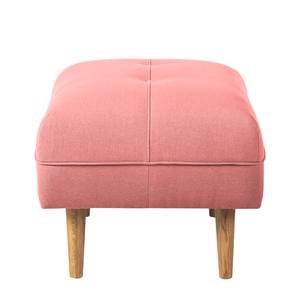 Pouf repose-pieds Cala Tissu structuré Tissu Osta: Corail - Beige