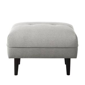 Pouf repose-pieds Cala Tissu structuré Tissu Osta: Marron gris - Noir