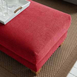 Repose-pieds Cebu Tissu - Rouge