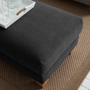 Repose-pieds Cebu Tissu - Noir