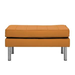 Pouf repose-pieds Chelsea Cuir véritable Cuir véritable Gad : Cognac I - Cylindre