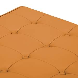 Pouf repose-pieds Chelsea Cuir véritable Cuir véritable Gad : Cognac I - Cylindre