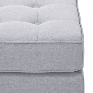 Pouf repose-pieds Chelsea Tissu Tissu Milan : Gris clair - Luge