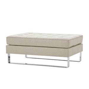 Pouf repose-pieds Chelsea Tissu Tissu Selva : Beige - Luge