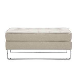 Pouf repose-pieds Chelsea Tissu Tissu Selva : Beige - Luge