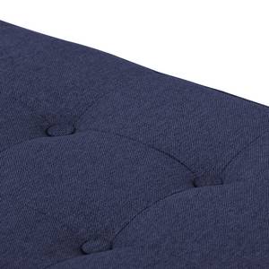 Pouf repose-pieds Chelsea Tissu Tissu Milan : Bleu foncé - Luge