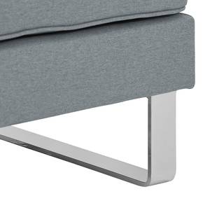 Pouf repose-pieds Chelsea Tissu Tissu Selva : Gris - Luge