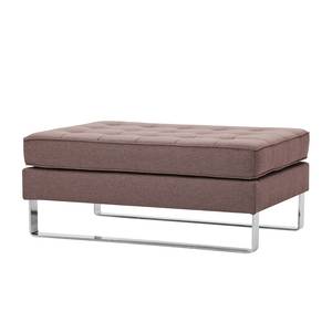 Pouf repose-pieds Chelsea Tissu Tissu Milan : Gris-Marron - Luge