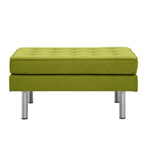 Pouf repose-pieds Chelsea Tissu Tissu Ramira : Citron vert - Cylindre