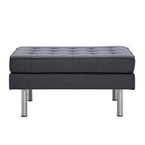 Pouf repose-pieds Chelsea Tissu Tissu Milan : Anthracite - Cylindre