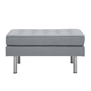 Pouf repose-pieds Chelsea Tissu Tissu Selva : Gris - Cylindre