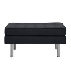 Pouf repose-pieds Chelsea Tissu Tissu Ramira : Anthracite - Cylindre