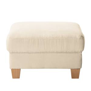 Gestoffeerde hocker Davao microvezel - Crème