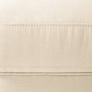 Gestoffeerde hocker Davao microvezel - Crème