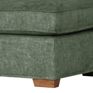 Tabouret rembourré Durana Microfibre - Vert olive