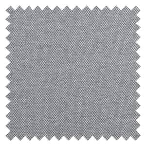 Polsterhocker Garbo II Tessuto Saia: grigio chiaro - Cromo lucido