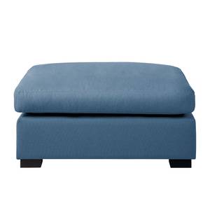 Pouf repose-pieds Glasco Tissu Tissu Osta: Bleu foncé