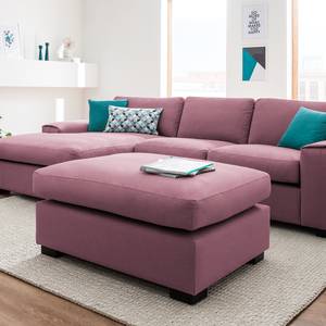 Pouf repose-pieds Glasco Tissu Tissu Osta: Lila