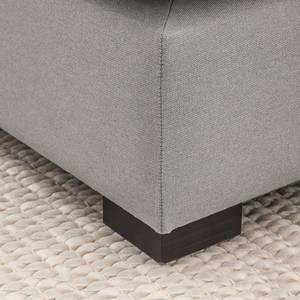 Pouf repose-pieds Glasco Tissu Tissu Osta: Marron gris