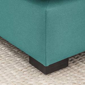 Pouf repose-pieds Glasco Tissu Tissu Osta: Pétrole