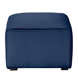 Polsterhocker I Grady Webstoff Blau - Textil - 64 x 45 x 45 cm