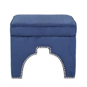 Gestoffeerde hocker Grant blauw