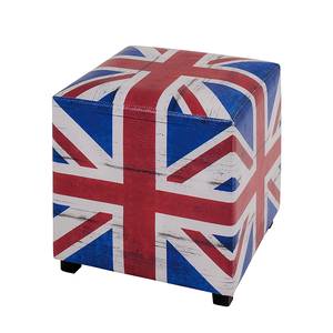 Sgabello imbottito Great Britain Blu/Rosso/Bianco