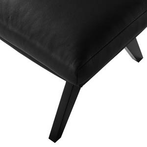 Pouf repose-pieds Hepburn I Cuir véritable - Noir - Cuir véritable Neka Noir - Cuir véritable Neka : Noir - Noir