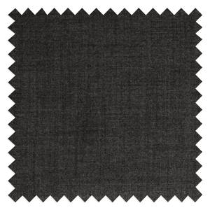 Pouf repose-pieds Hepburn I Tissu - Noir - Tissu Milan Anthracite - Tissu Milan : Anthracite - Noir