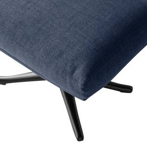 Repose-pieds Hepburn III Tissu - Tissu Milan : Bleu foncé - Noir