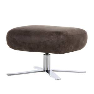 Fauteuil Itala (met hocker) echt leer