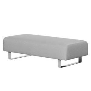 Pouf repose-pieds Kato Tissu - Tissu Lotana : Gris