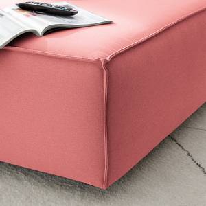 Repose-pieds KINX carré Tissu - Tissu Osta: Corail