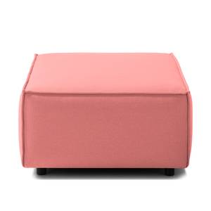 Repose-pieds KINX rectangulaire Tissu - Tissu Osta: Corail