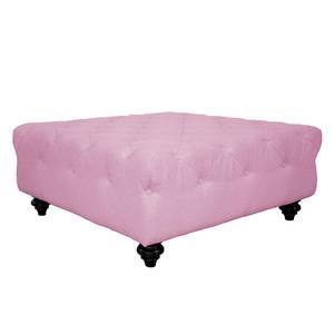 Pouf repose-pieds Kisaura Tissu - Mauve