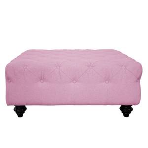 Pouf repose-pieds Kisaura Tissu - Mauve