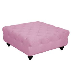 Pouf repose-pieds Kisaura Tissu - Mauve