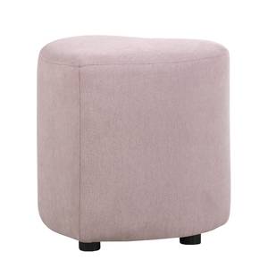 Gestoffeerde hocker Lovelie geweven stof - Mauve