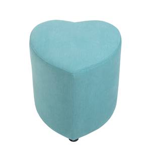 Gestoffeerde hocker Lovelie geweven stof - Pastelblauw