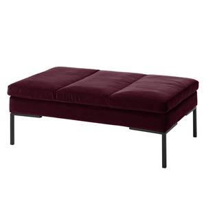 Gestoffeerde hocker MADISON fluweel - Velours Shyla: Aubergine